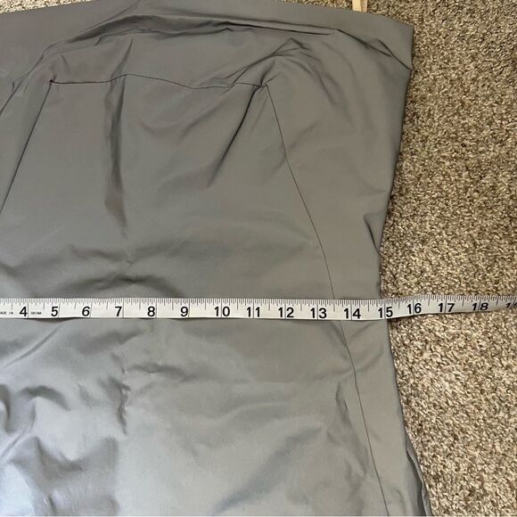 NEW Rick Owens silver metallic strapless floor length maxi gown size 8 - Picture 7 of 15